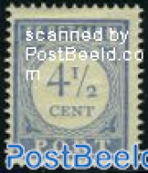 Netherlands 1912 4.5c, Postage Due, Stamp Out Of Set, Mint NH - Andere & Zonder Classificatie