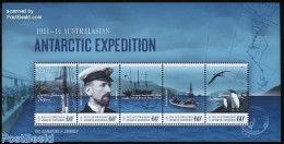 Australian Antarctic Territory 2011 Australasian Antarctic Expedition S/s, Mint NH, Nature - Science - Transport - Bir.. - Ships