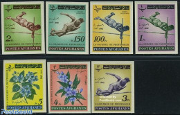 Afghanistan 1962 Teachers Day 7v Imperforated, Mint NH, Nature - Science - Sport - Flowers & Plants - Education - Spor.. - Afganistán