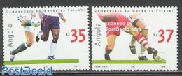 Angola 2002 World Cup Football 2v, Mint NH, Sport - Football - Angola
