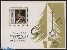 Brazil 1969 Christmas S/s, Mint NH, Religion - Christmas - Nuovi