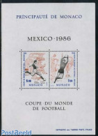 Monaco 1986 World Cup Football S/s, Mint NH, Sport - Football - Unused Stamps