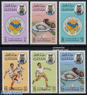 Qatar 1976 Football 6v, Mint NH, Sport - Various - Football - Maps - Aardrijkskunde