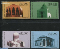 Türkiye 2001 Cultural Heritage 4v, Mint NH, Religion - Churches, Temples, Mosques, Synagogues - Art - Architecture - Other & Unclassified