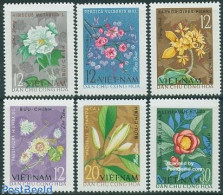 Vietnam 1964 Flowers 6v, Mint NH, Nature - Flowers & Plants - Other & Unclassified