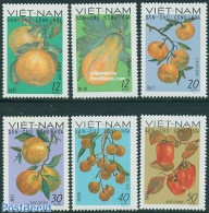 Vietnam 1969 Fruits 6v, Mint NH, Nature - Fruit - Frutas