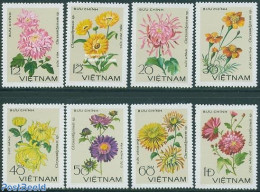 Vietnam 1978 Chrysants 8v, Mint NH, Nature - Flowers & Plants - Other & Unclassified