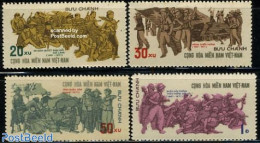 Vietnam 1971 Vietcong, Liberation Front Army 4v, Mint NH, History - Militarism - Militares