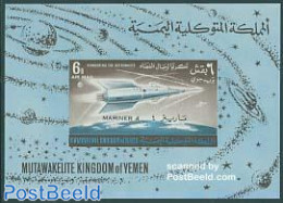 Yemen, Kingdom 1965 Venus Flight S/s, Mint NH, Transport - Space Exploration - Other & Unclassified