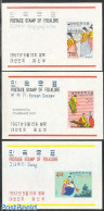 Korea, South 1967 Folklore 3 S/s, Mint NH, Various - Folklore - Toys & Children's Games - Corée Du Sud