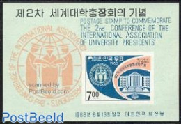 Korea, South 1968 Highschool Conference S/s, Mint NH, Science - Education - Corea Del Sur