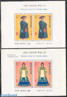 Korea, South 1973 Costumes 2 S/s, Mint NH, Various - Costumes - Disfraces