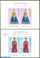 Korea, South 1973 Costumes 2 S/s, Mint NH, Various - Costumes - Kostüme