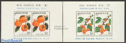 Korea, South 1974 Fruits 2 S/s, Mint NH, Nature - Fruit - Obst & Früchte