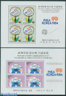 Korea, South 1984 Philakorea 2 S/s, Mint NH, Philately - Corea Del Sur