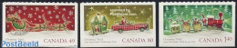 Canada 2004 Christmas 3v S-a, Mint NH, Religion - Transport - Christmas - Automobiles - Railways - Nuevos