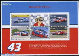 Gambia 1996 Richard Petty 6v M/s, Mint NH, Sport - Transport - Autosports - Sport (other And Mixed) - Automobiles - Cars