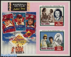 Gambia 1993 Ladies Day S/s, Mint NH, Performance Art - Sport - Movie Stars - Baseball - Sport (other And Mixed) - Actores