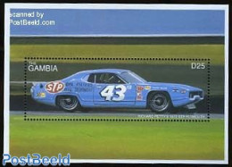 Gambia 1996 Richard Petty S/s, Mint NH, Sport - Transport - Autosports - Sport (other And Mixed) - Automobiles - Autos