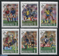 Hungary 1990 World Cup Football 6v, Mint NH, Sport - Football - Unused Stamps