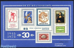 Hungary 1975 30 Years Stamps S/s Blue Border, Mint NH, History - Sport - Transport - Various - Europa Hang-on Issues -.. - Ungebraucht
