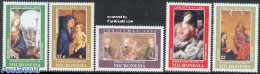 Micronesia 2002 Christmas 5v, Mint NH, Religion - Christmas - Art - Paintings - Navidad
