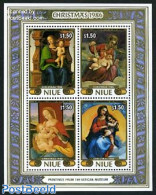Niue 1986 Christmas S/s, Mint NH, Religion - Christmas - Art - Paintings - Christmas