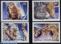 Samoa 1989 Christmas 4v, Mint NH, Religion - Christmas - Weihnachten