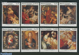 Sierra Leone 1988 Christmas 8v, Rubens Paintings, Mint NH, Religion - Christmas - Art - Paintings - Rubens - Kerstmis