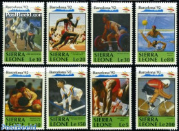 Sierra Leone 1990 Olympic Games 8v, Mint NH, Sport - Cycling - Gymnastics - Olympic Games - Weightlifting - Cycling
