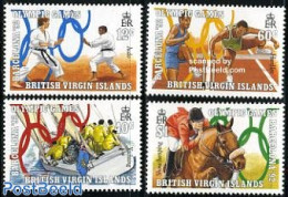 Virgin Islands 1990 Olympic Games 4v, Mint NH, Nature - Sport - Horses - Athletics - Judo - Olympic Games - Sailing - Athletics