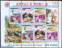 Korea, North 2002 Red Cross 2x3v M/s, Mint NH, Health - History - Transport - Red Cross - Charles & Diana - Automobile.. - Rode Kruis