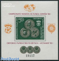 Bulgaria 1981 World Cup Football Spain S/s, Mint NH, Sport - Various - Football - Money On Stamps - Ongebruikt
