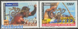 French Polynesia 2002 Bora Bora Championship 2v, Mint NH, Sport - Sport (other And Mixed) - Unused Stamps