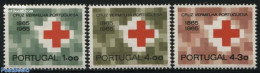 Portugal 1965 Portuguese Red Cross Centenary 3v, Mint NH, Health - Red Cross - Ongebruikt