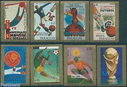 Paraguay 1977 World Cup Football, Posters 8v, Mint NH, Sport - Football - Art - Poster Art - Paraguay