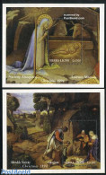 Sierra Leone 1994 Christmas, Paintings 2 S/s, Mint NH, Religion - Christmas - Art - Paintings - Kerstmis