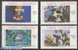 Türkiye 1988 Medical Plants 4v, Mint NH, Health - Nature - Health - Flowers & Plants - Autres & Non Classés