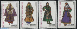 Türkiye 2001 Costumes 4v, Mint NH, Various - Costumes - Other & Unclassified