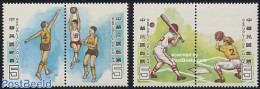 Taiwan 1988 Basketball & Baseball 2x2v [:], Mint NH, Sport - Baseball - Basketball - Sport (other And Mixed) - Honkbal