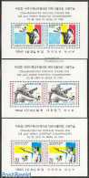 Korea, South 1977 Shooting Games 3 S/s, Mint NH, Sport - Shooting Sports - Sport (other And Mixed) - Shooting (Weapons)
