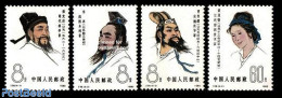 China People’s Republic 1980 Scientists 4v, Mint NH, Science - Astronomy - Unused Stamps