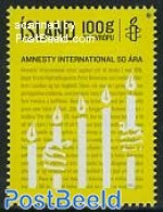 Iceland 2011 50 Years Amnesty International 1v, Mint NH, History - Various - Anti Racism - Justice - Ungebraucht