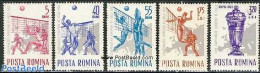 Romania 1963 European Volleyball Games 5v, Mint NH, History - Sport - Various - Europa Hang-on Issues - Volleyball - M.. - Ongebruikt