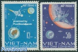 Vietnam 1966 Luna 9 2v, Mint NH, Transport - Space Exploration - Other & Unclassified