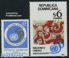 Dominican Republic 1995 50 Years UNO 2v, Mint NH, History - United Nations - Other & Unclassified