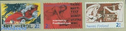 Finland 2006 Poster Art 3v S-a, Mint NH, Performance Art - Transport - Music - Automobiles - Art - Paintings - Unused Stamps