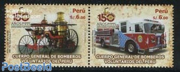 Peru 2010 Fire Brigade 2v [:], Mint NH, Transport - Automobiles - Fire Fighters & Prevention - Coches