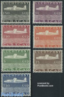 Netherlands Antilles 1947 Airmail Definitives 7v, Mint NH, Transport - Aircraft & Aviation - Vliegtuigen