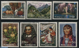Portugal 1968 Lubrapex 7v, Mint NH, Nature - Various - Flowers & Plants - Wine & Winery - Philately - Costumes - Nuovi
